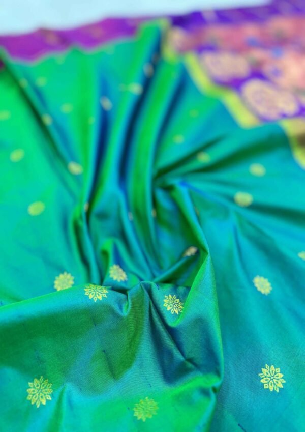 Paithani Self Gap Turning Design Saree scaled